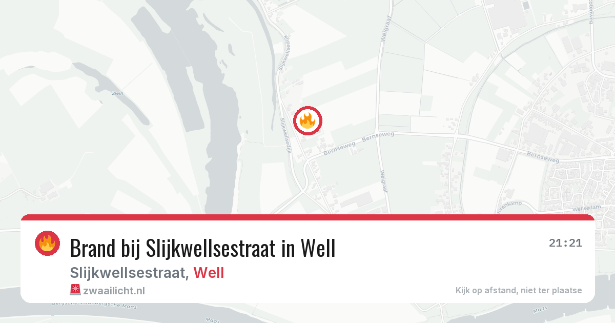 Brand bij Slijkwellsestraat in Well — 7 mei 2026