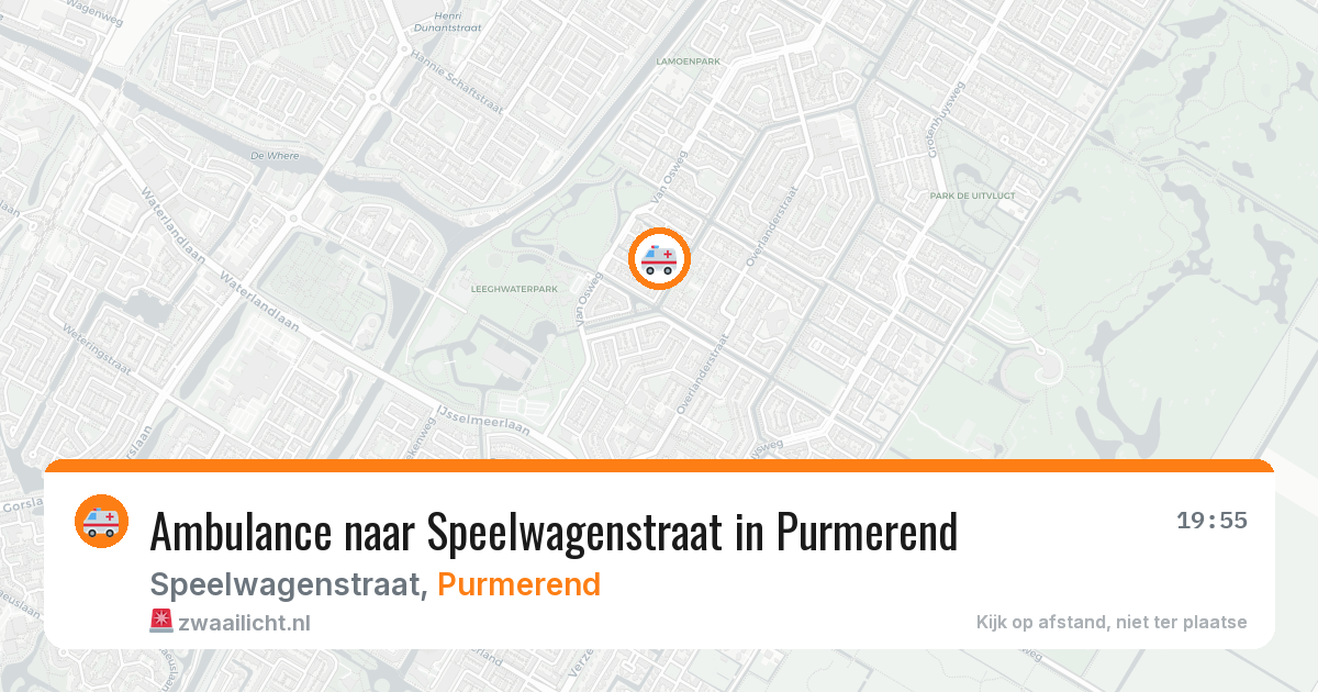 Ambulance naar Speelwagenstraat in Purmerend — 18 mrt 2026