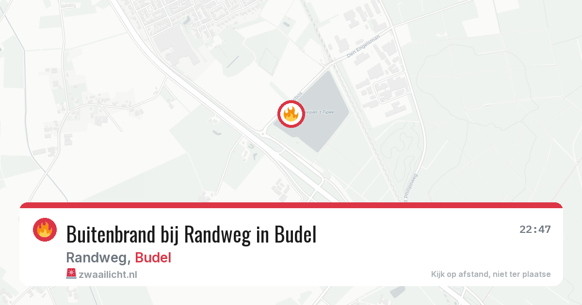 Buitenbrand bij Randweg in Budel — 3 aug 2026