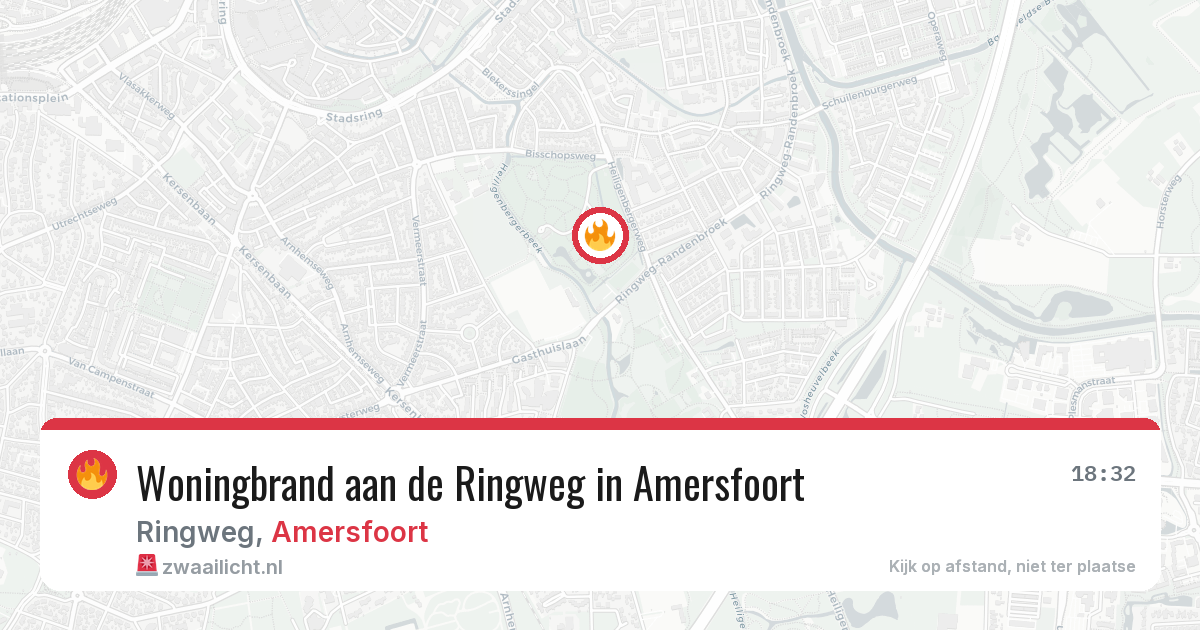 Woningbrand aan de Ringweg in Amersfoort — 25 mei 2026