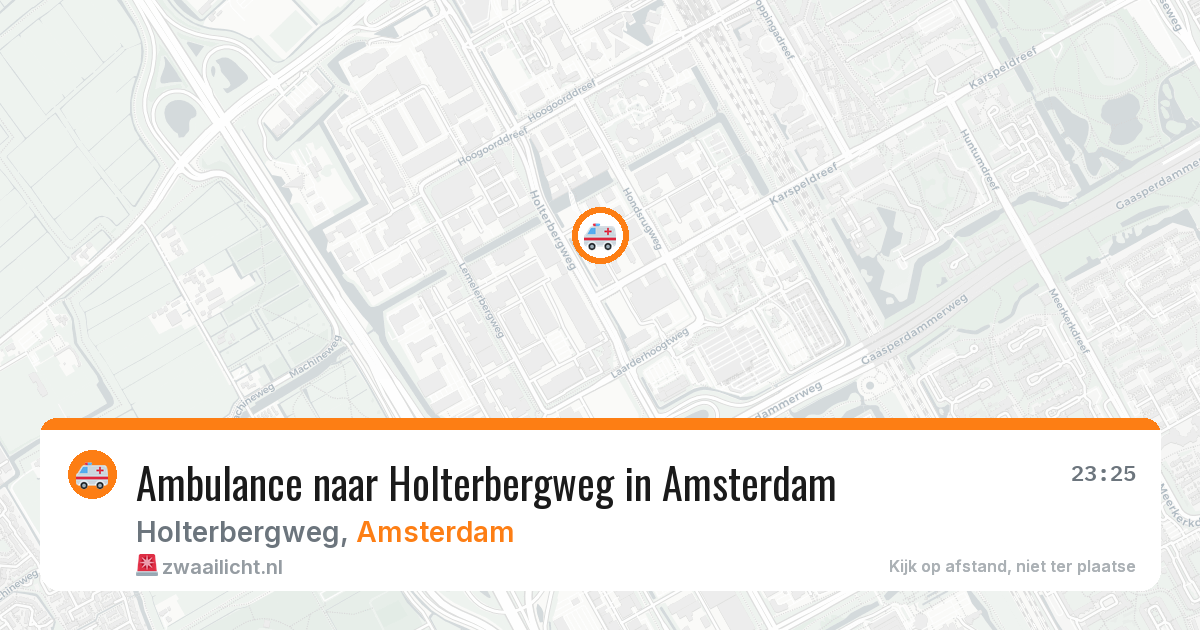 Ambulance naar Holterbergweg in Amsterdam — 4 mei 2026