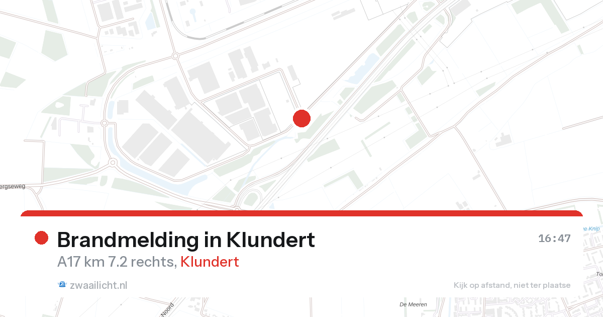 Brandmelding in Klundert — 27 aug 2026