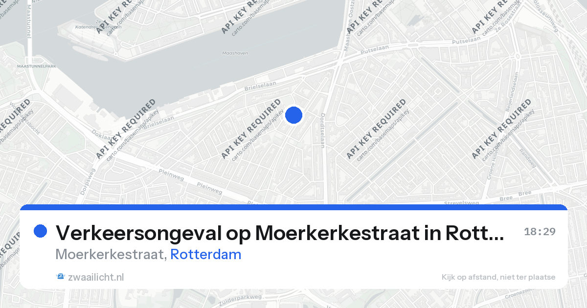 Verkeersongeval op Moerkerkestraat in Rotterdam — 26 aug 2026