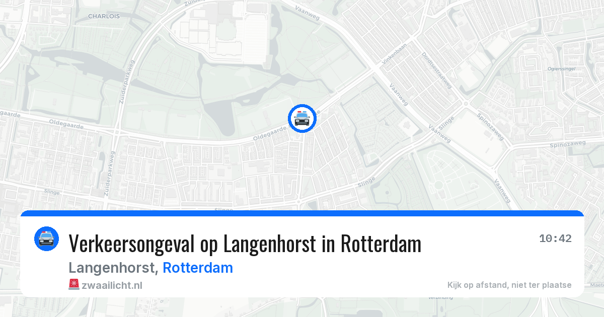 Verkeersongeval op Langenhorst in Rotterdam — 15 mei 2026