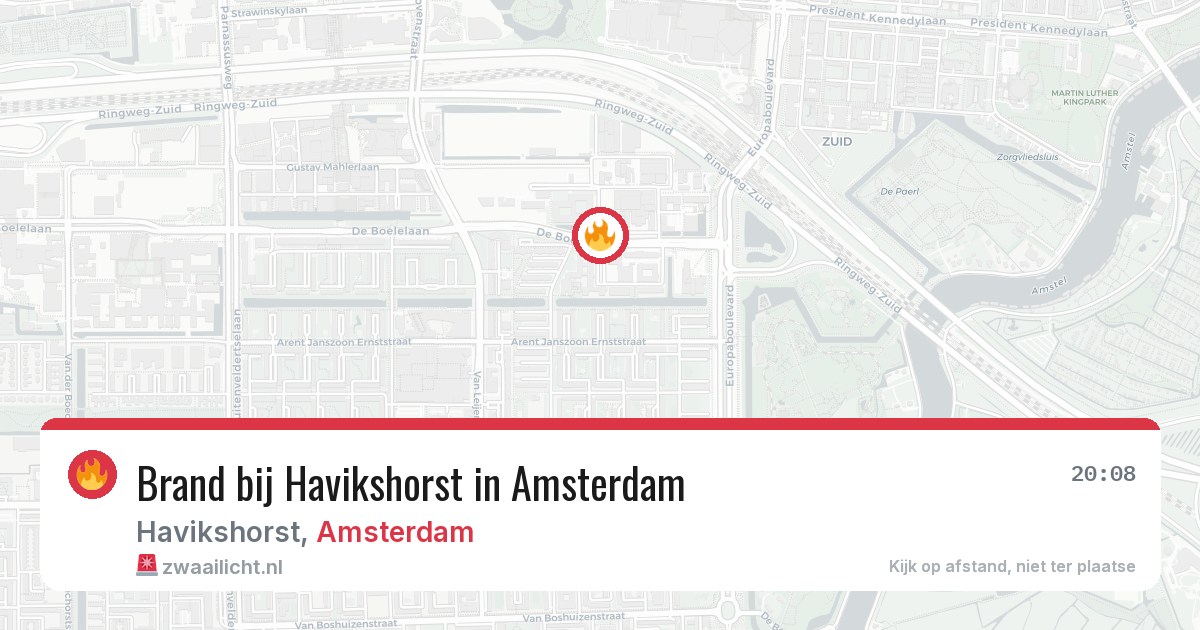 Brand bij Havikshorst in Amsterdam — 24 mrt 2026