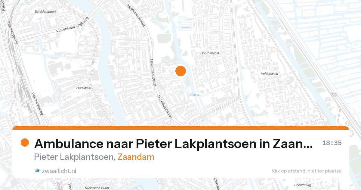 Ambulance naar Pieter Lakplantsoen in Zaandam — 11 jun 2026