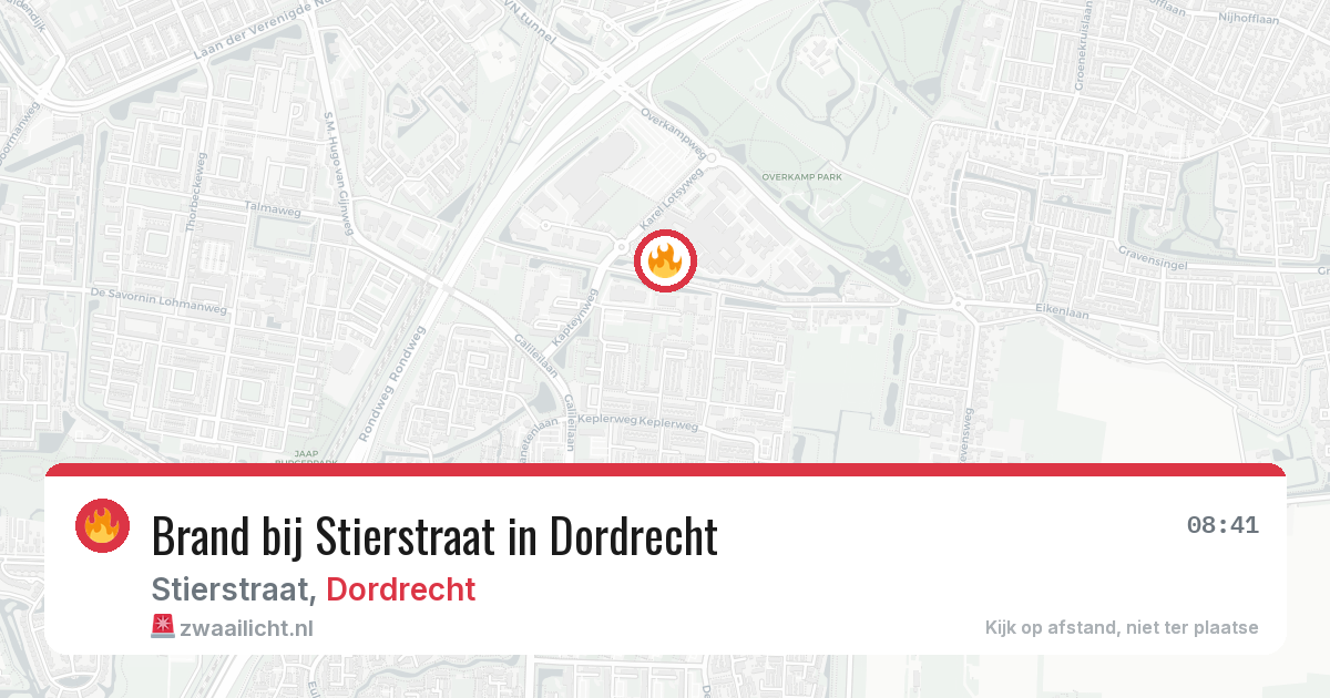 Brand bij Stierstraat in Dordrecht — 26 mei 2026