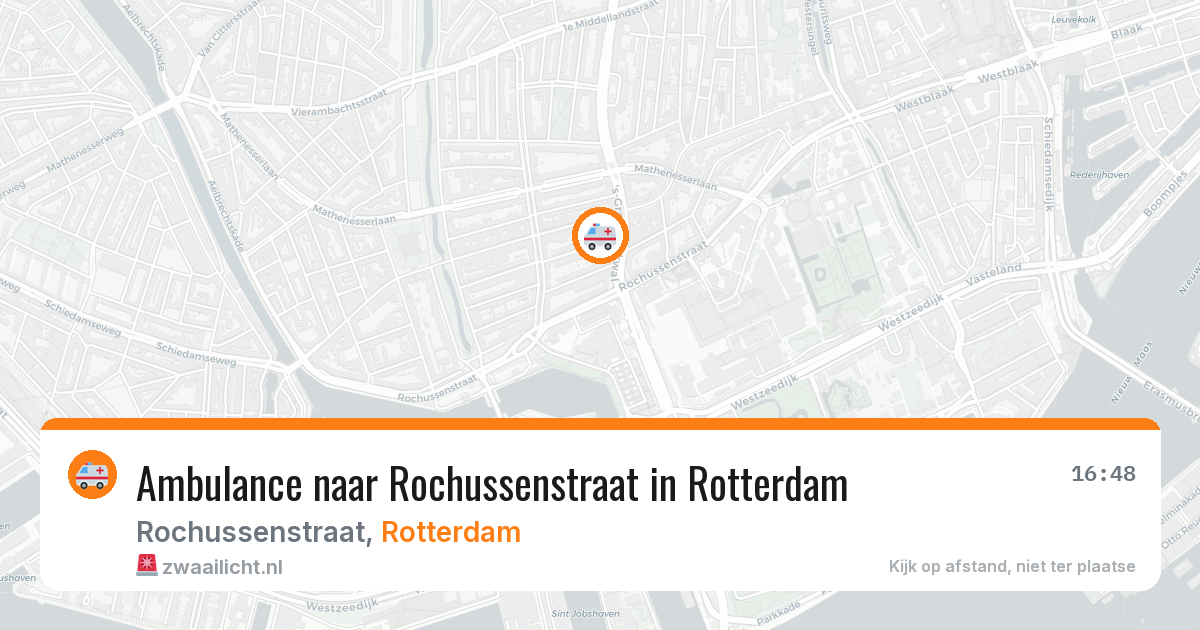 Ambulance naar Rochussenstraat in Rotterdam — 6 jun 2026