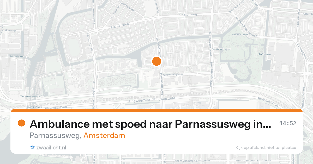 Ambulance met spoed naar Parnassusweg in Amsterdam — 30 jan 2026