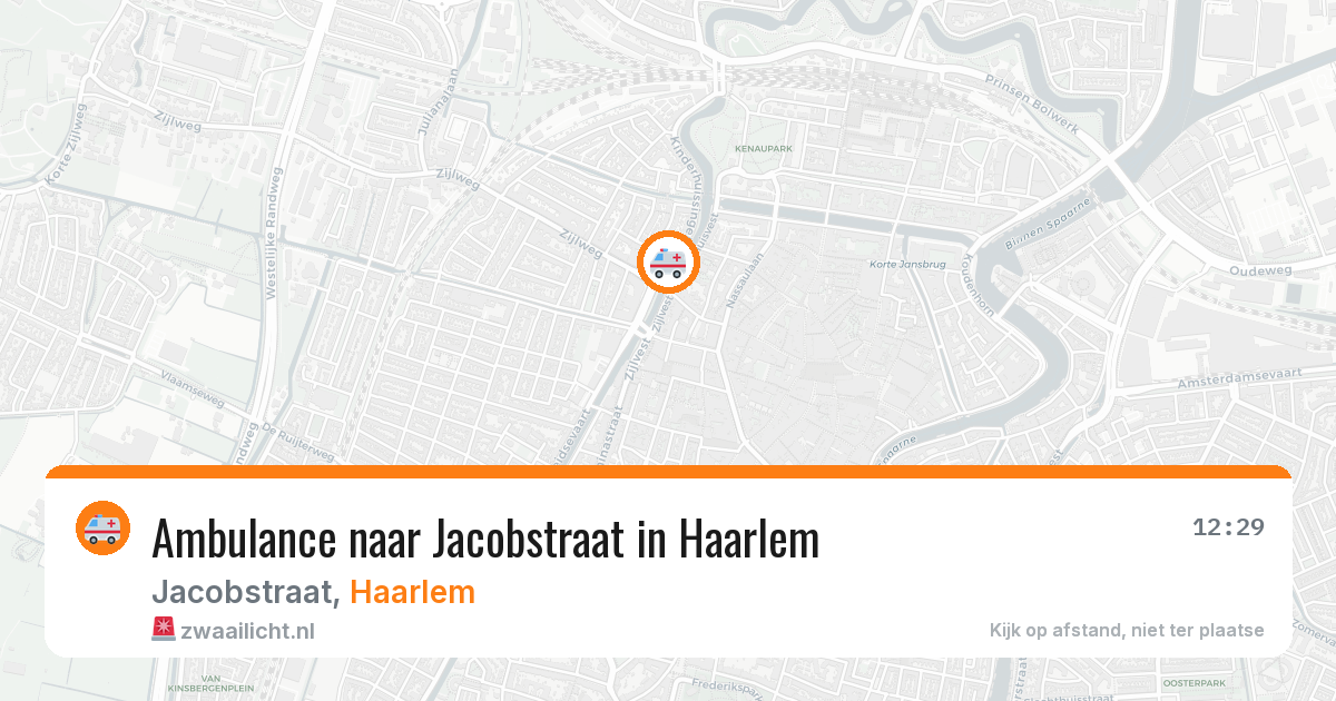Ambulance naar Jacobstraat in Haarlem — 7 aug 2026