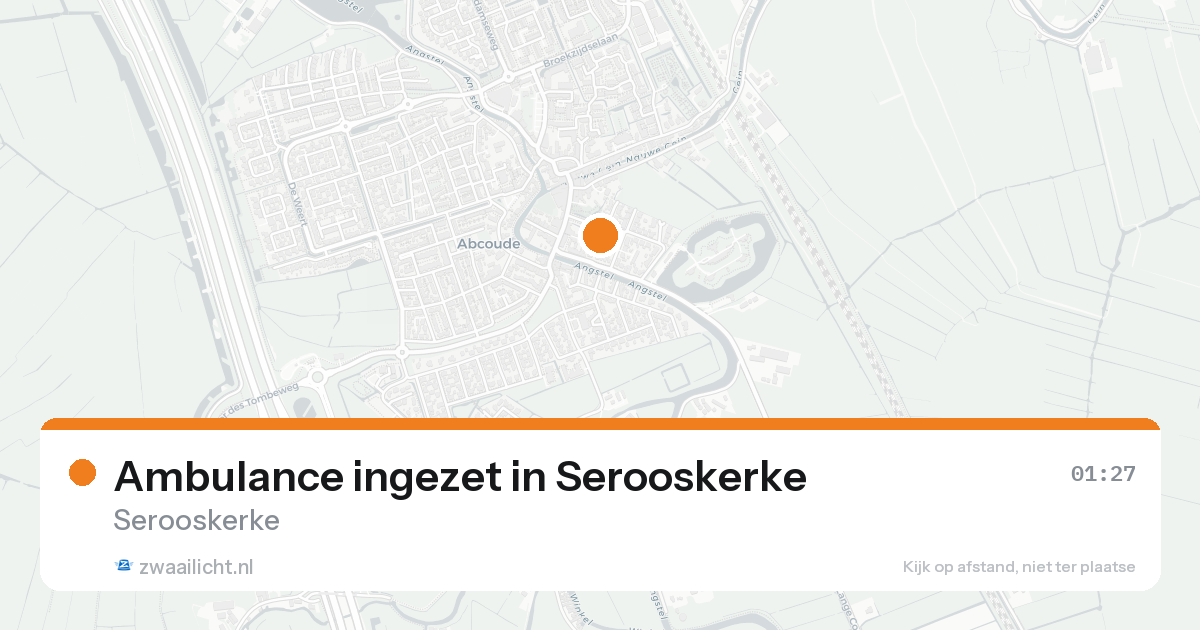 Ambulance ingezet in Serooskerke — 31 jan 2026