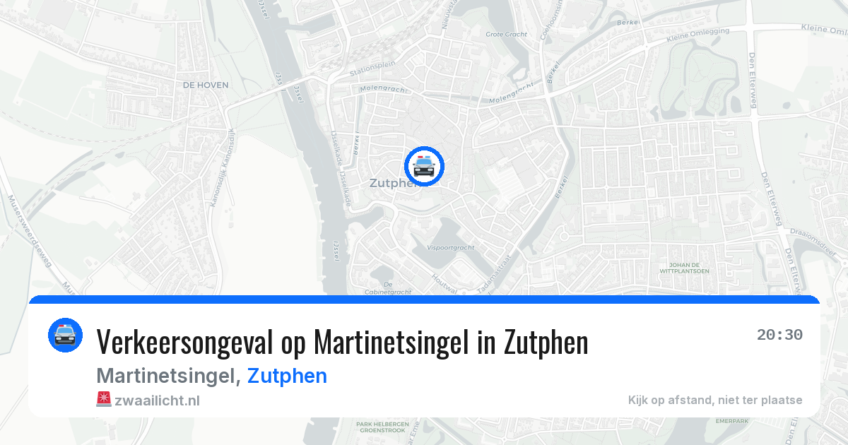Verkeersongeval op Martinetsingel in Zutphen — 9 mei 2026