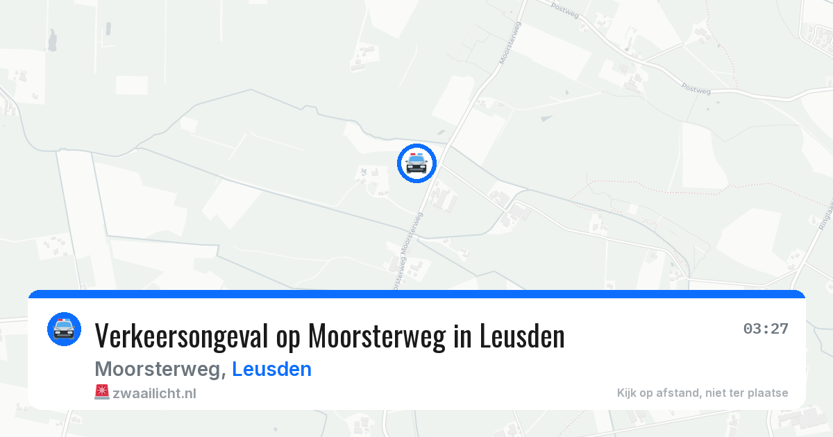 Verkeersongeval op Moorsterweg in Leusden — 1 mei 2026