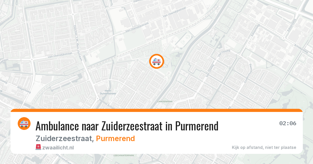 Ambulance naar Zuiderzeestraat in Purmerend — 22 jul 2026