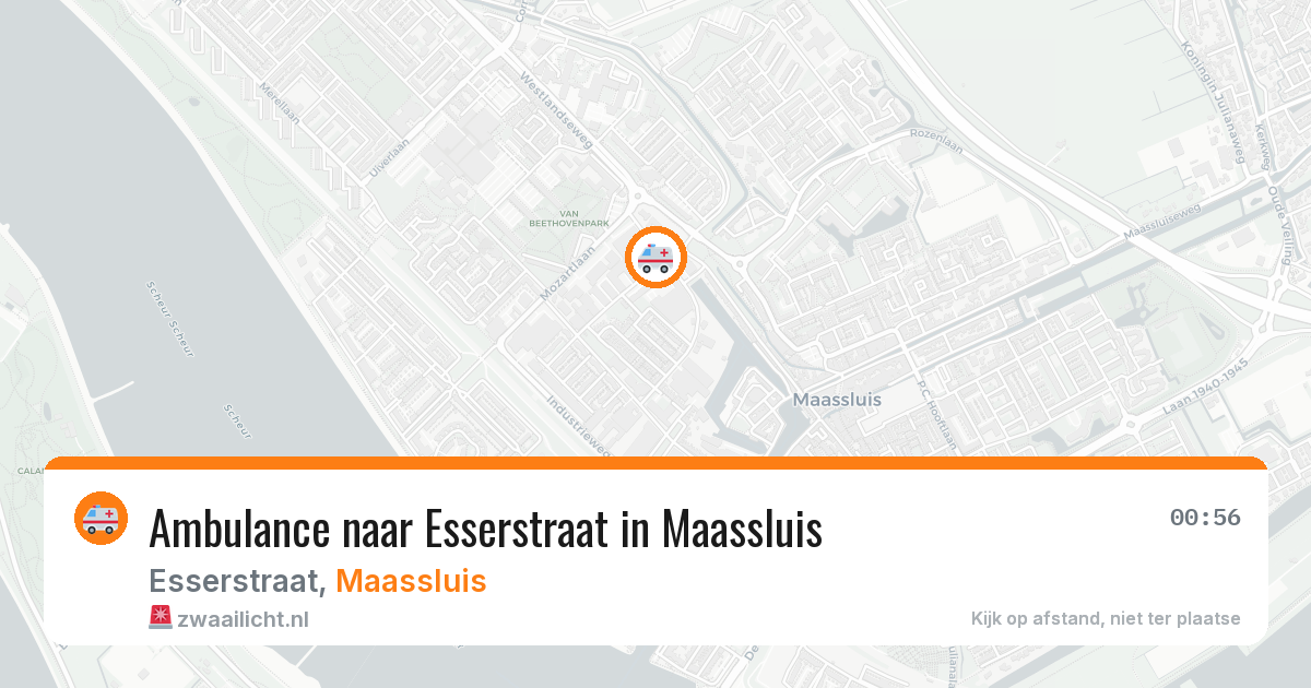 Ambulance naar Esserstraat in Maassluis — 6 jul 2026