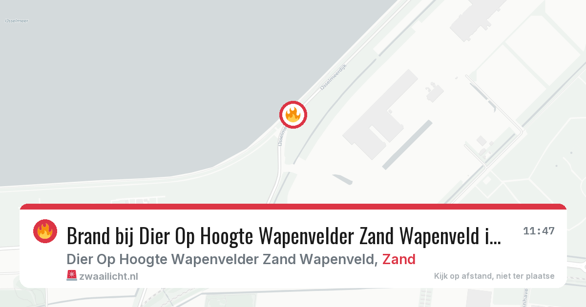 Brand bij Dier Op Hoogte Wapenvelder Zand Wapenveld in Zand — 20 mei 2026