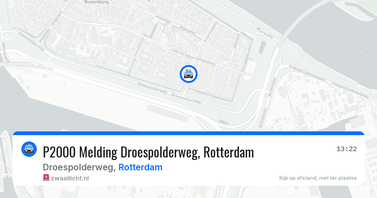 P2000 Melding Droespolderweg, Rotterdam — 30 jul 2026