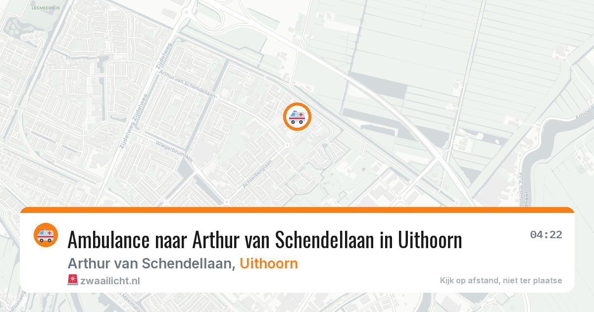 Ambulance naar Arthur van Schendellaan in Uithoorn — 31 mei 2026