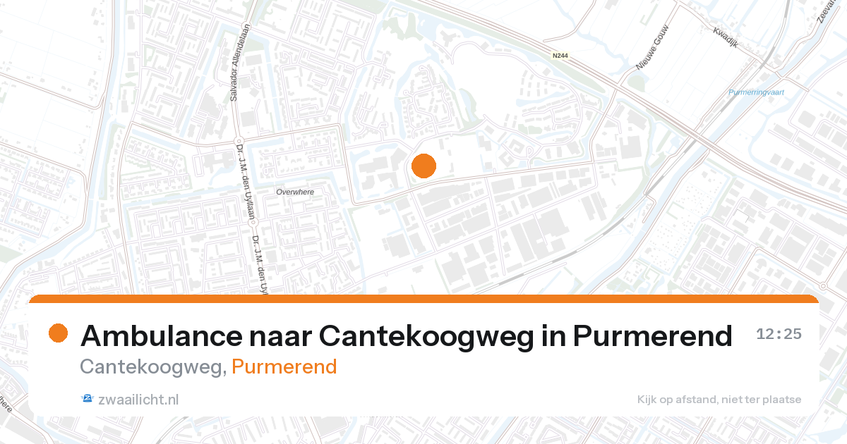 Ambulance naar Cantekoogweg in Purmerend — 13 jun 2026