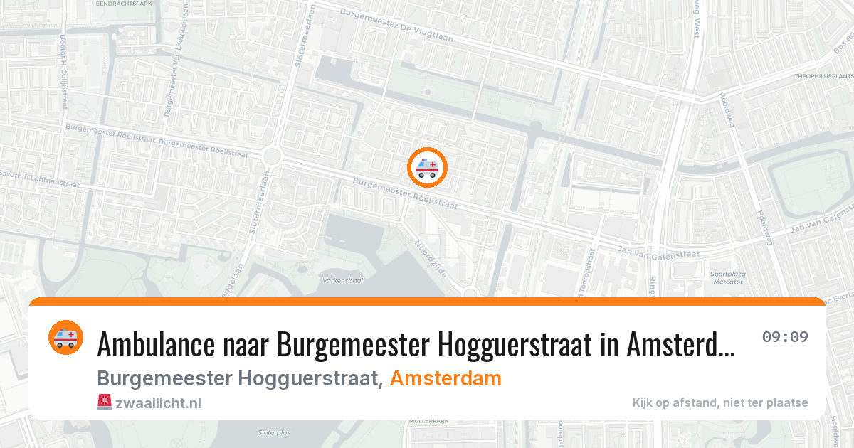 Ambulance naar Burgemeester Hogguerstraat in Amsterdam — 28 jun 2026