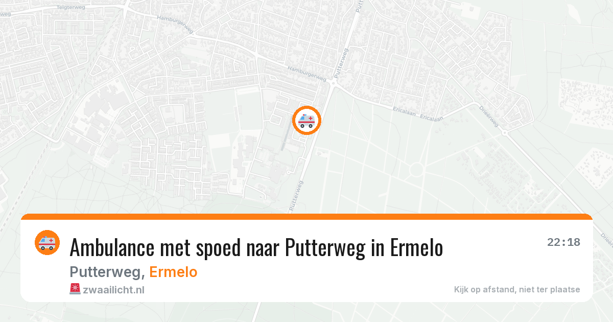 Ambulance met spoed naar Putterweg in Ermelo — 11 jul 2026