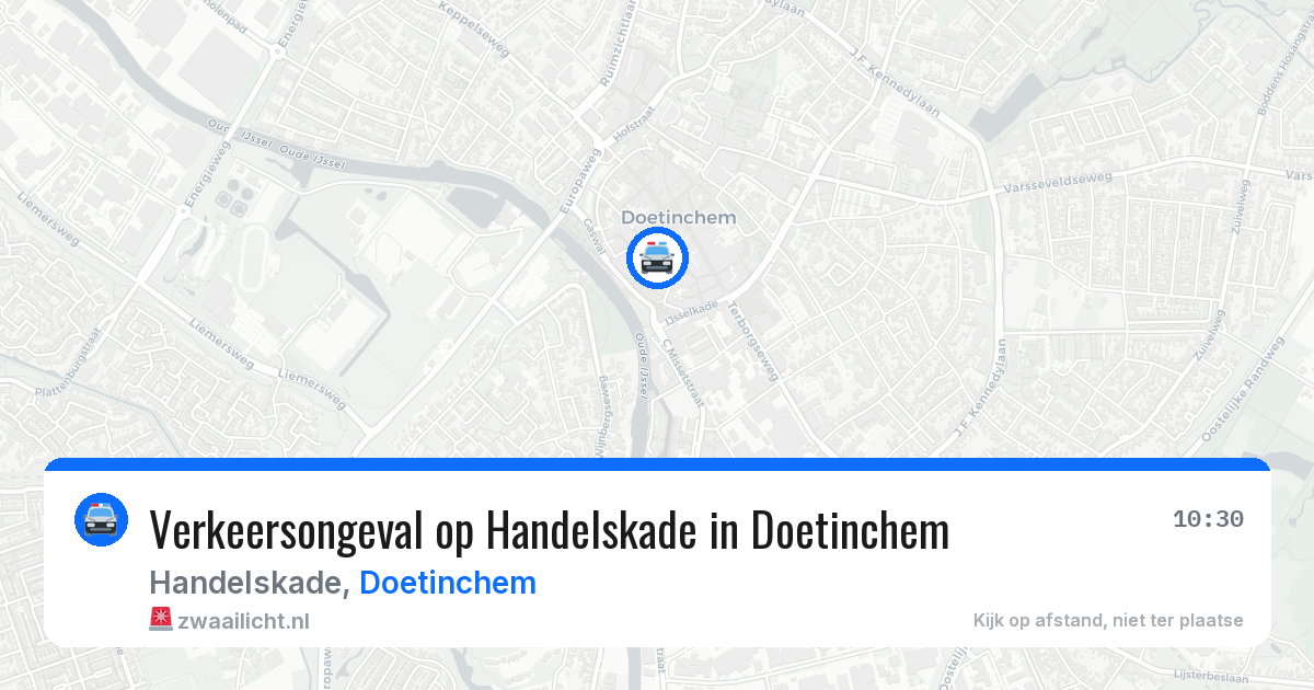 Verkeersongeval op Handelskade in Doetinchem — 15 jun 2026