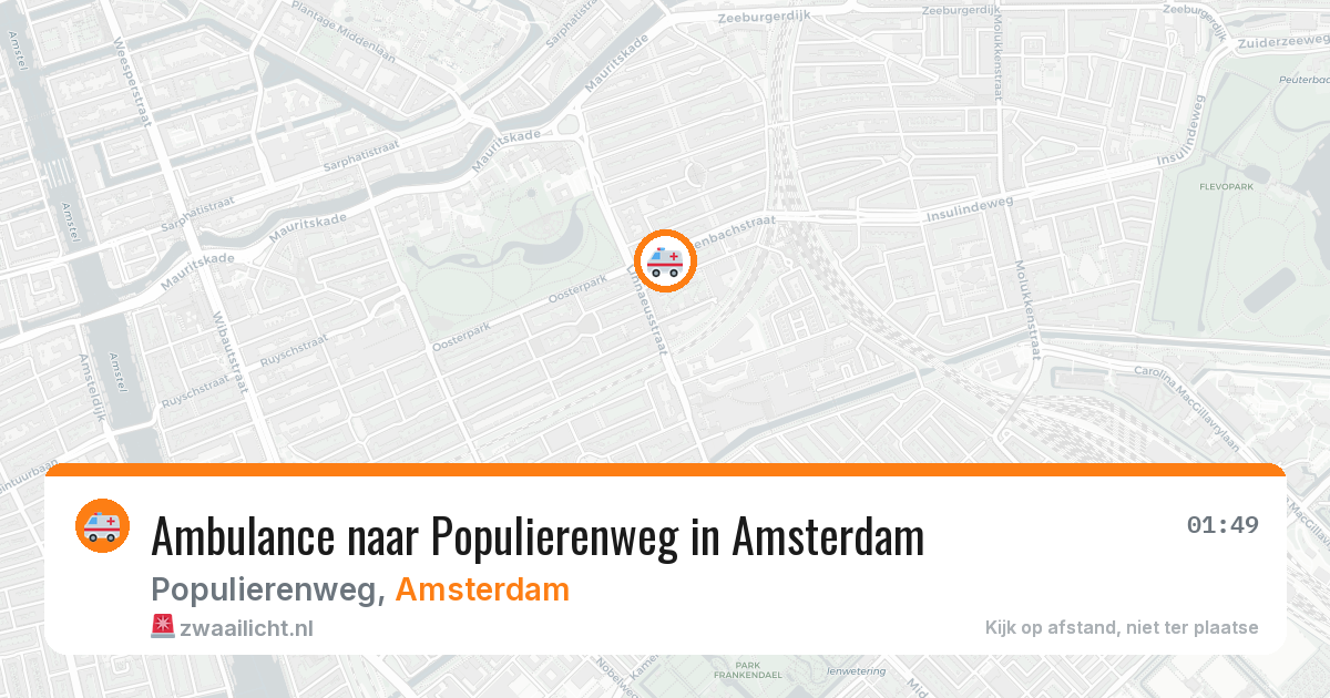 Ambulance naar Populierenweg in Amsterdam — 10 mrt 2026