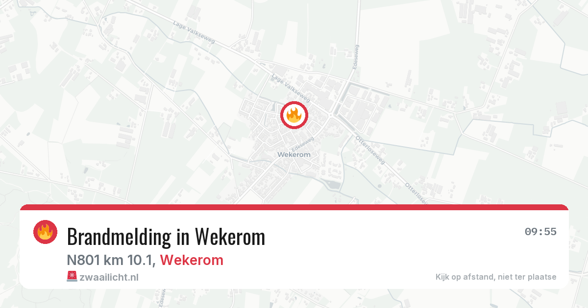 Brandmelding in Wekerom — 29 jun 2026