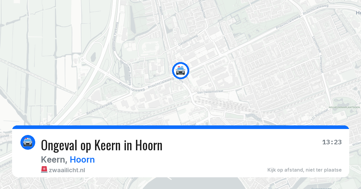 Ongeval op Keern in Hoorn — 4 jul 2026