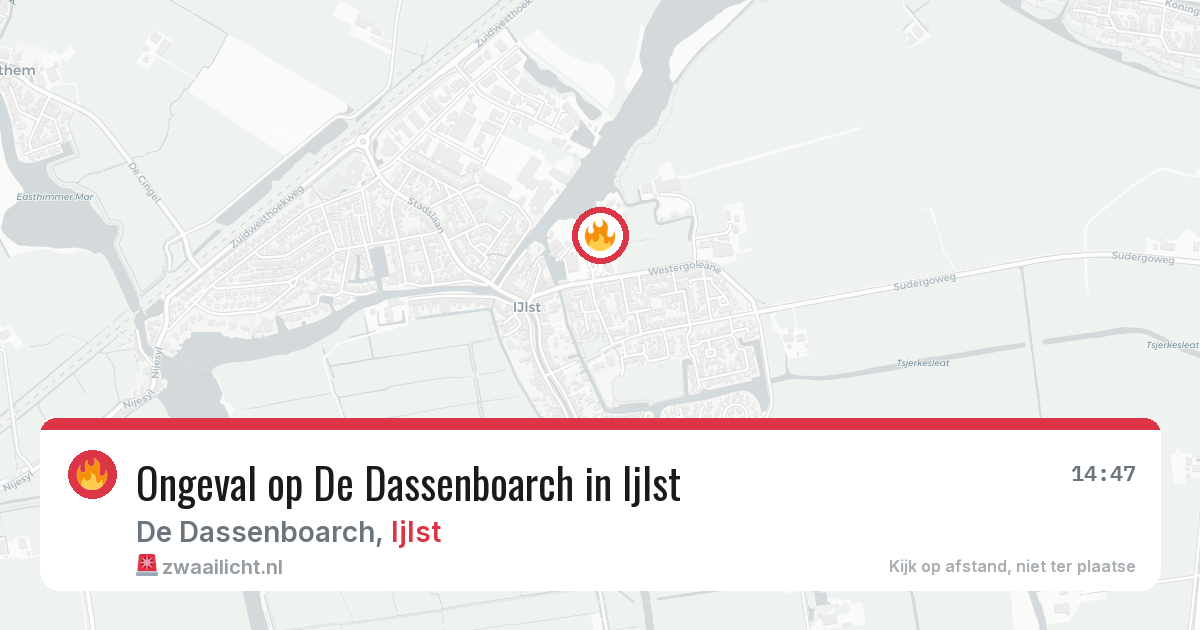 Ongeval op De Dassenboarch in Ijlst — 29 jul 2026