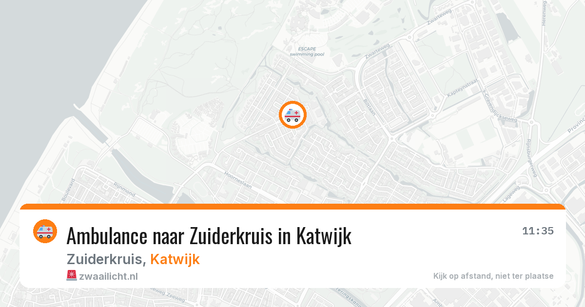 Ambulance naar Zuiderkruis in Katwijk — 4 aug 2026