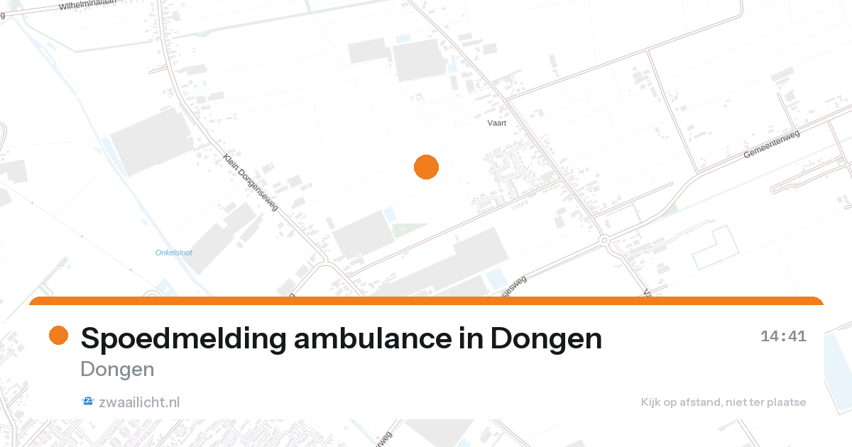 Spoedmelding ambulance in Dongen — 1 jul 2026