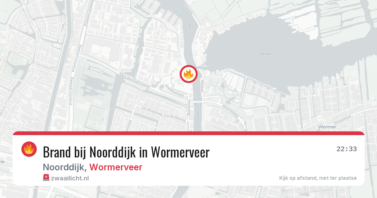 Brand bij Noorddijk in Wormerveer — 14 apr 2026