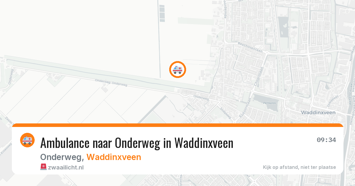 Ambulance naar Onderweg in Waddinxveen — 31 jul 2026