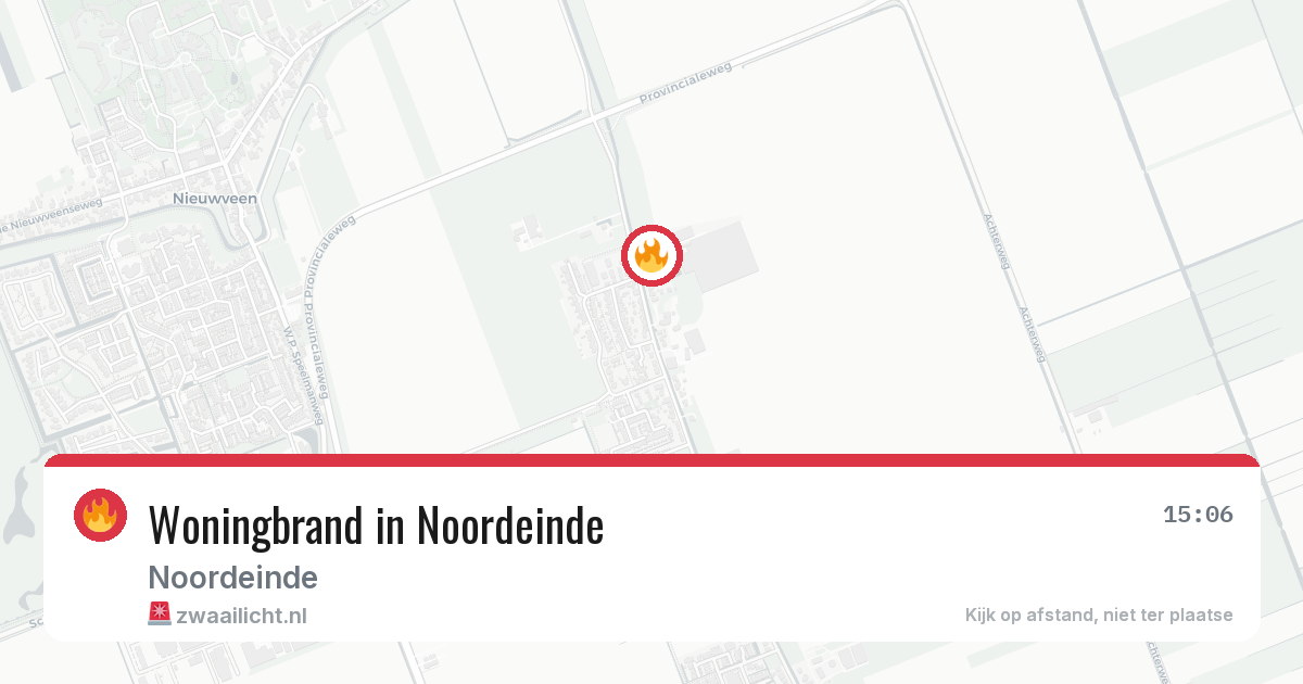 Woningbrand in Noordeinde — 20 apr 2026