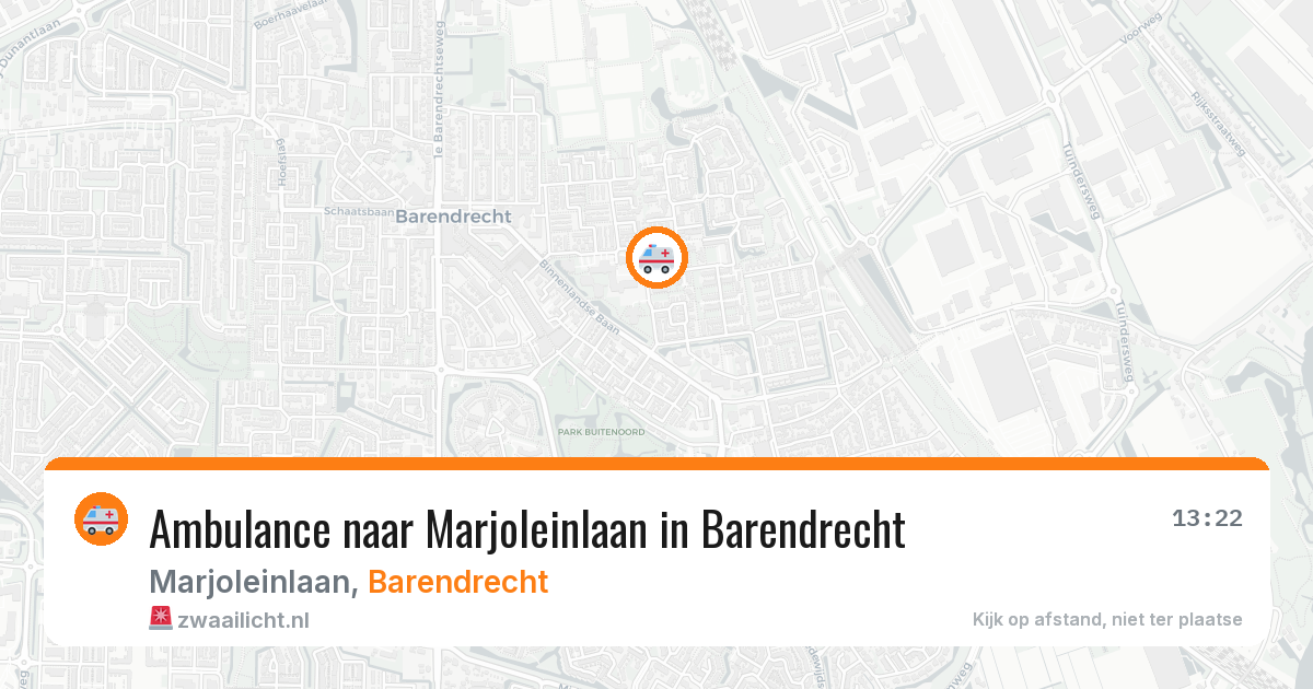 Ambulance naar Marjoleinlaan in Barendrecht — 4 jun 2026