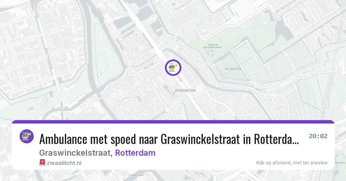 Ambulance met spoed naar Graswinckelstraat in Rotterdam — 24 jun 2026