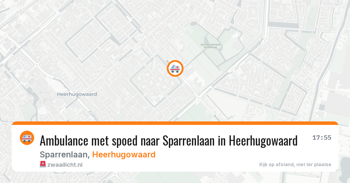 Ambulance met spoed naar Sparrenlaan in Heerhugowaard — 1 jul 2026