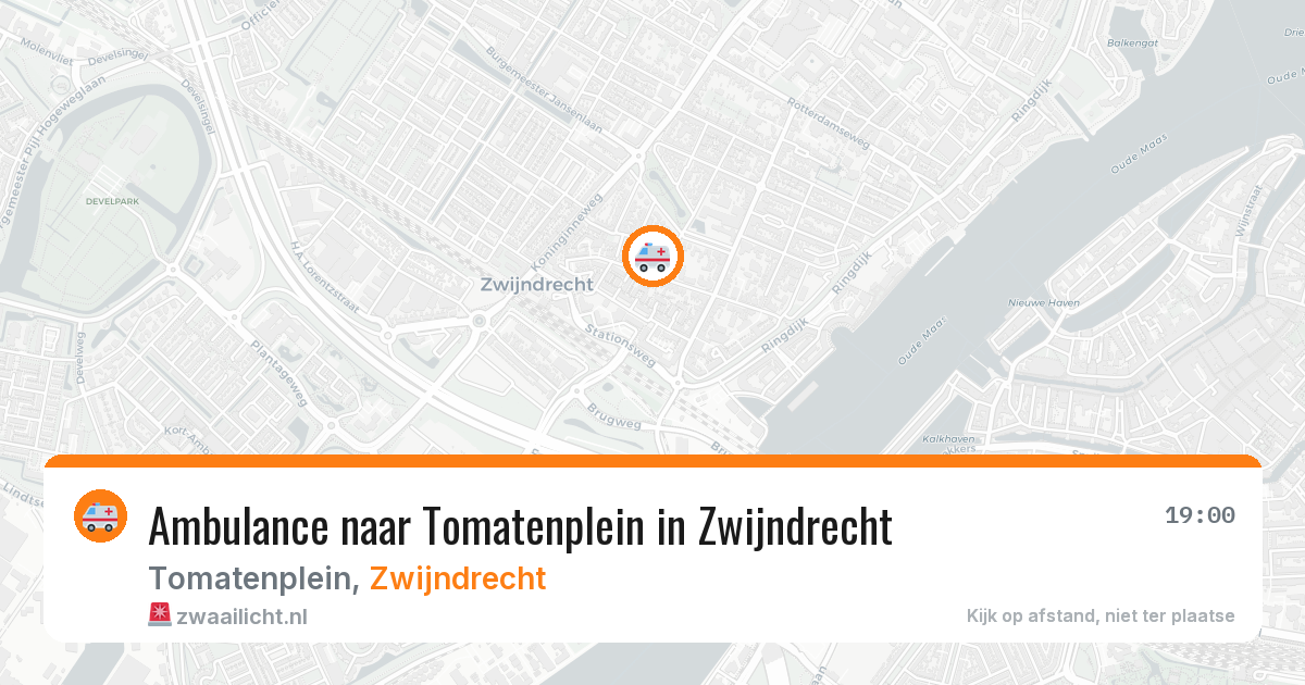 Ambulance naar Tomatenplein in Zwijndrecht — 21 mei 2026