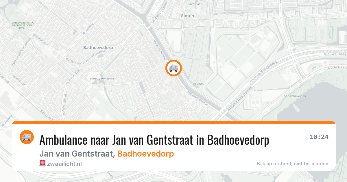Ambulance naar Jan van Gentstraat in Badhoevedorp — 15 jun 2026