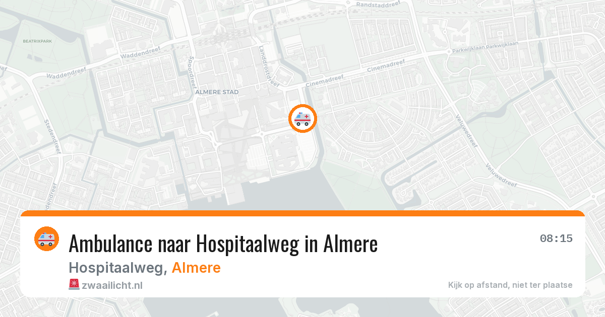 Ambulance naar Hospitaalweg in Almere — 4 aug 2026