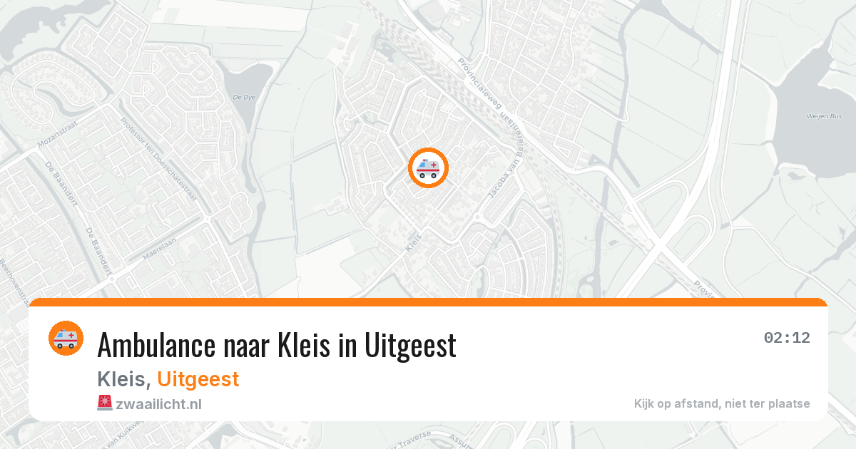 Ambulance naar Kleis in Uitgeest — 29 jan 2026