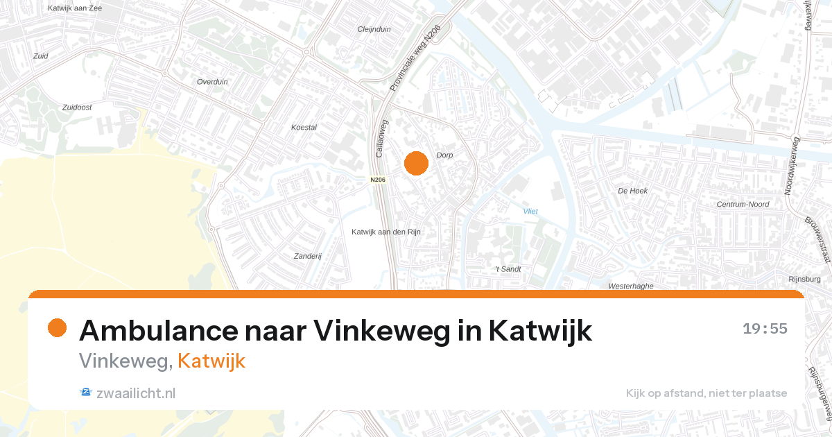 Ambulance naar Vinkeweg in Katwijk — 26 mrt 2026