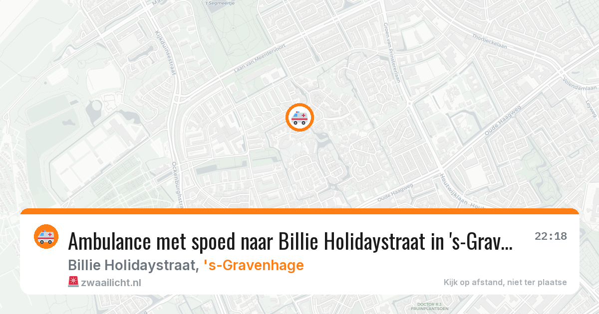 Ambulance met spoed naar Billie Holidaystraat in 's-Gravenhage — 1 mei 2026