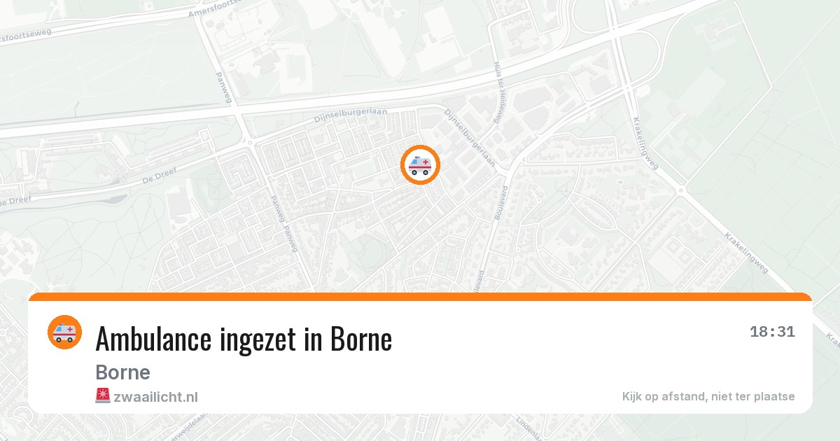 Ambulance ingezet in Borne — 26 jan 2026