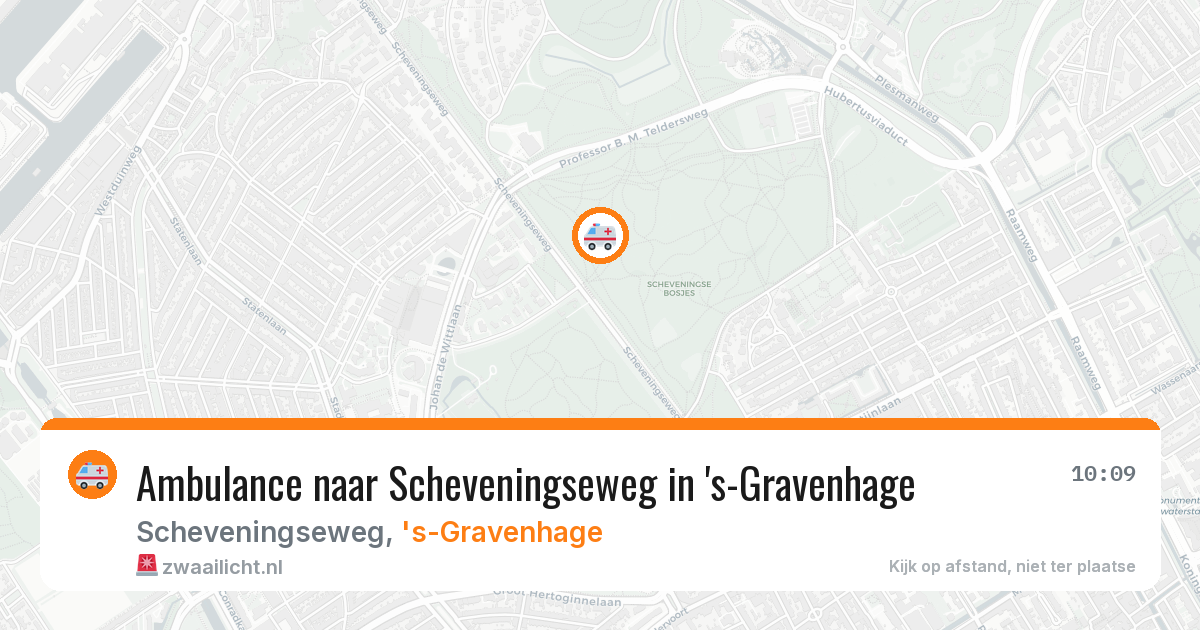 Ambulance naar Scheveningseweg in 's-Gravenhage — 1 aug 2026