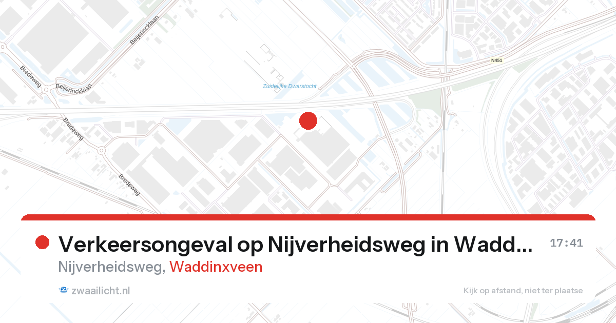 Verkeersongeval op Nijverheidsweg in Waddinxveen — 20 feb 2026
