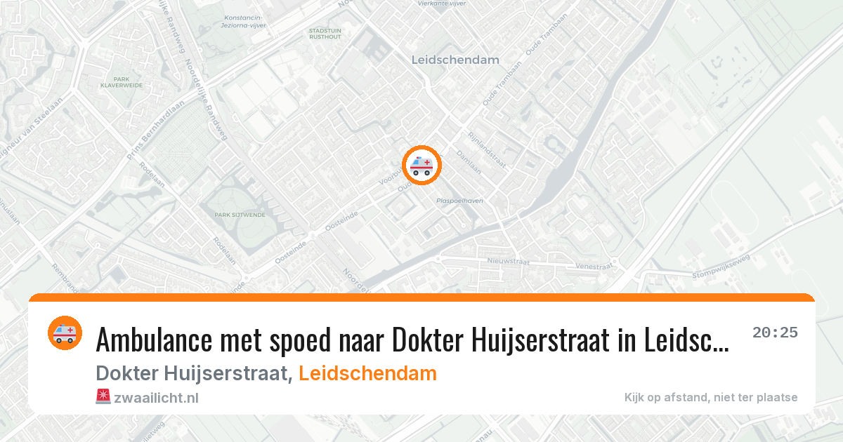 Ambulance met spoed naar Dokter Huijserstraat in Leidschendam — 17 feb 2026
