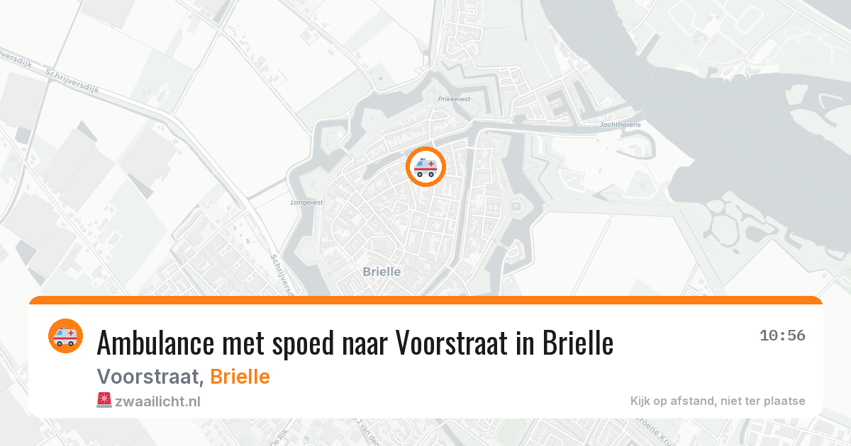 Ambulance met spoed naar Voorstraat in Brielle — 20 mrt 2026
