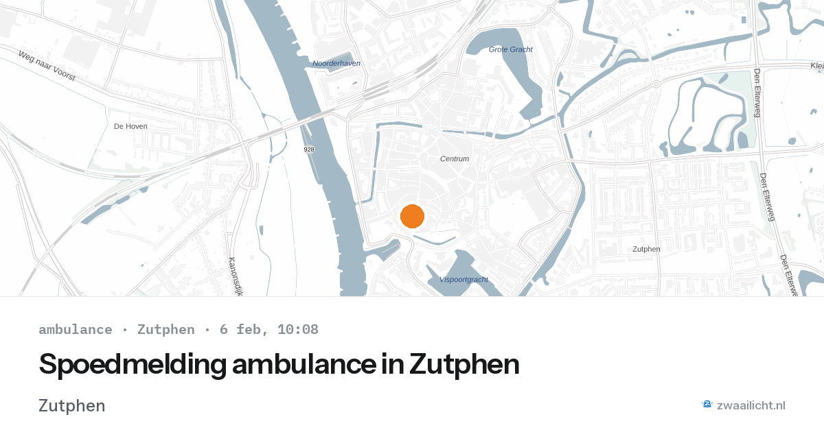 Spoedmelding ambulance in Zutphen — 6 feb 2026